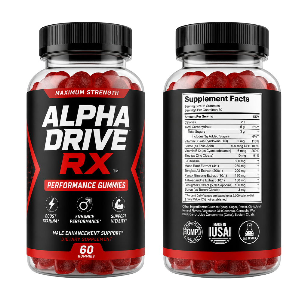 Alpha Drive RX Gummies bottle